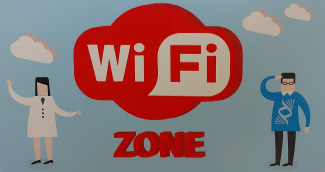 cartello wi-fi zone BFM